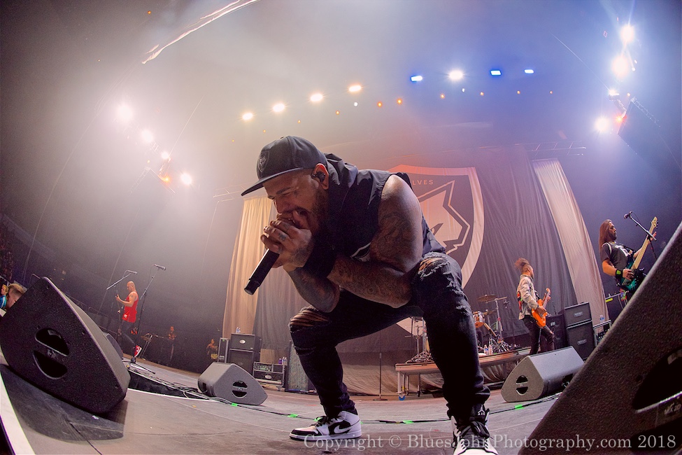 Bad Wolves, Veterans Memorial Coliseum, photo by John Alcala