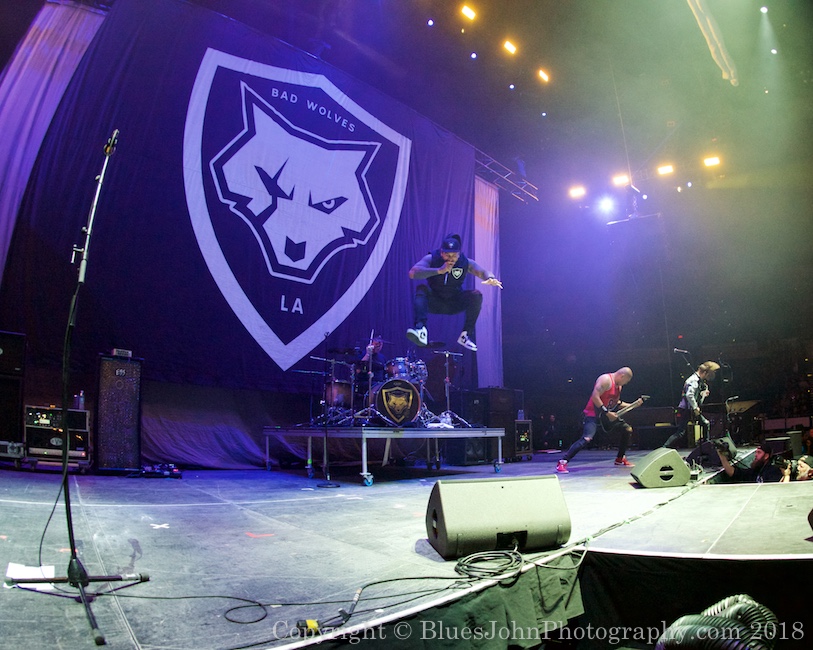 Bad Wolves, Veterans Memorial Coliseum, photo by John Alcala