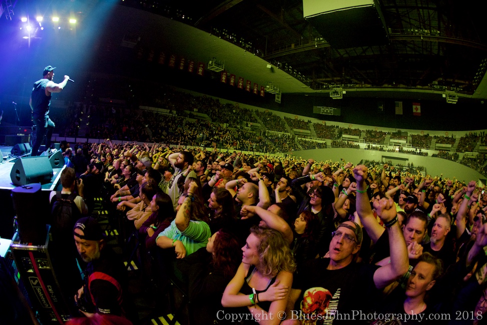 Bad Wolves, Veterans Memorial Coliseum, photo by John Alcala
