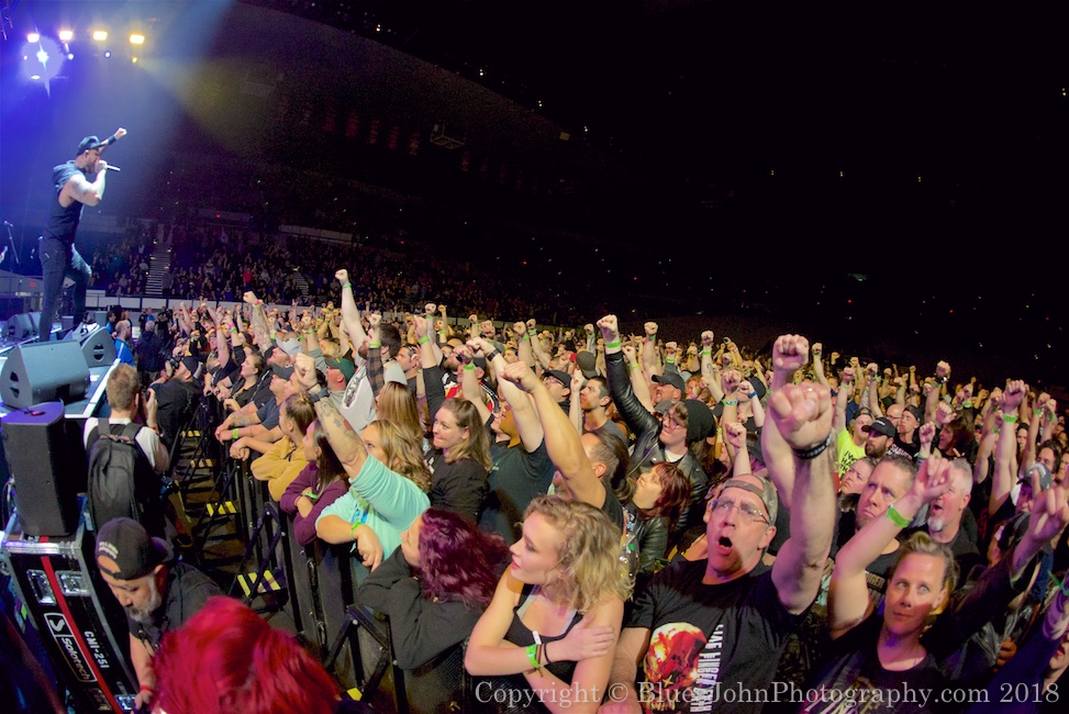 Bad Wolves, Veterans Memorial Coliseum, photo by John Alcala