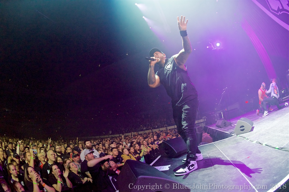 Bad Wolves, Veterans Memorial Coliseum, photo by John Alcala
