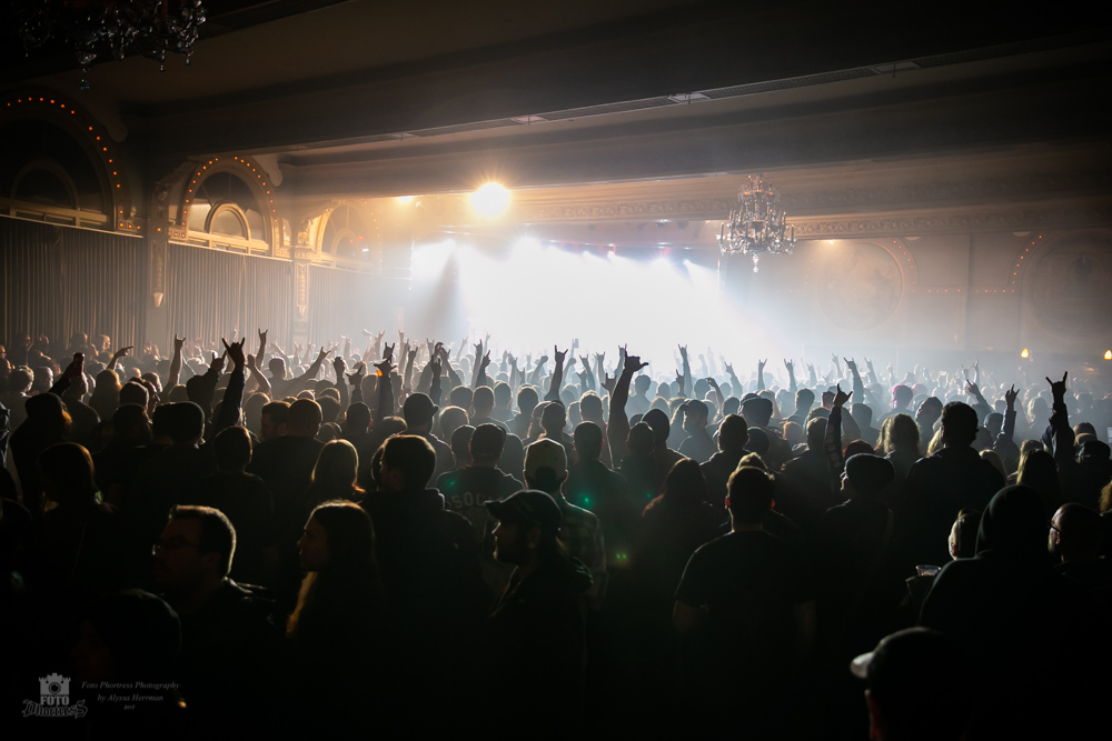 At The Gates, Crystal Ballroom, photo by Alyssa Herrman