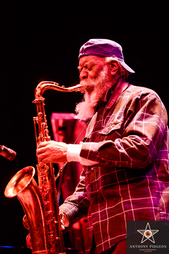 Pharoah Sanders, Newmark Theatre, PDX Jazz Festival, photo by Anthony Pidgeon
