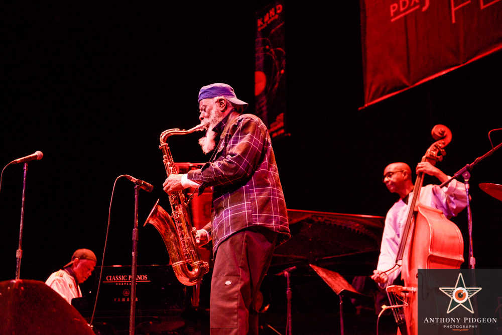 Pharoah Sanders, Newmark Theatre, PDX Jazz Festival, photo by Anthony Pidgeon