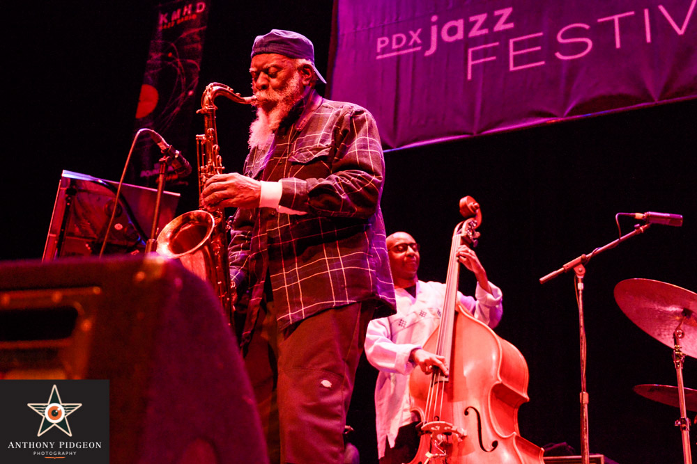 Pharoah Sanders, Newmark Theatre, PDX Jazz Festival, photo by Anthony Pidgeon