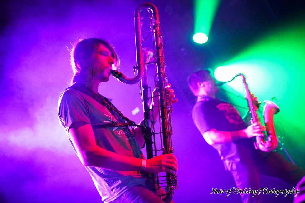 Moon Hooch, Wonder Ballroom, photo by Joshua Hathaway