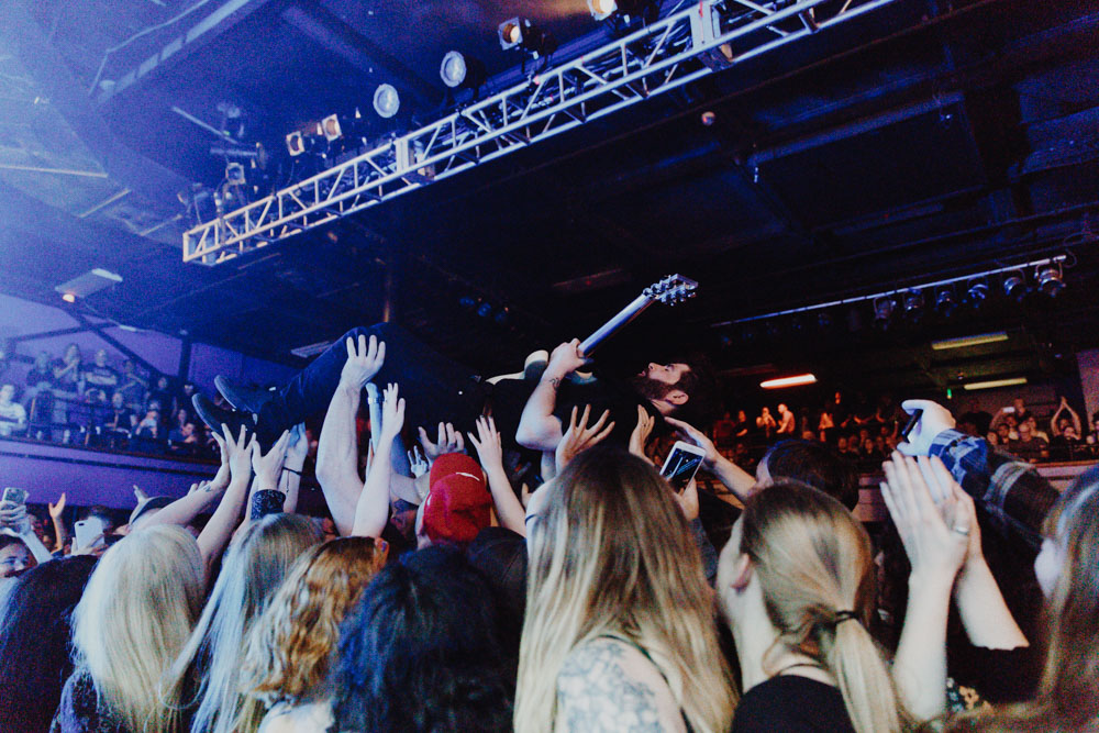 Foals, Roseland Theater, photo by Sydnie Kobza