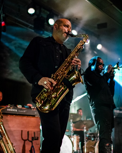 Galactic, Crystal Ballroom, photo by Roderick Allen