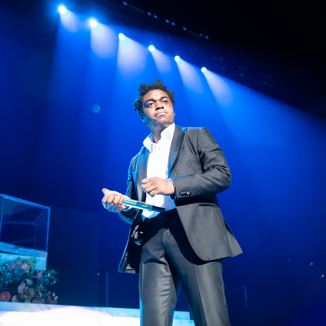 Kodak Black, Veterans Memorial Coliseum, photo by Sal Barragan