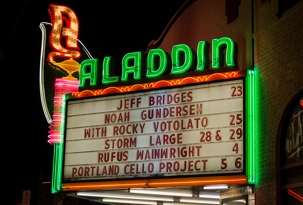 Jeff Bridges, Aladdin Theater, photo by Ronit Fahl