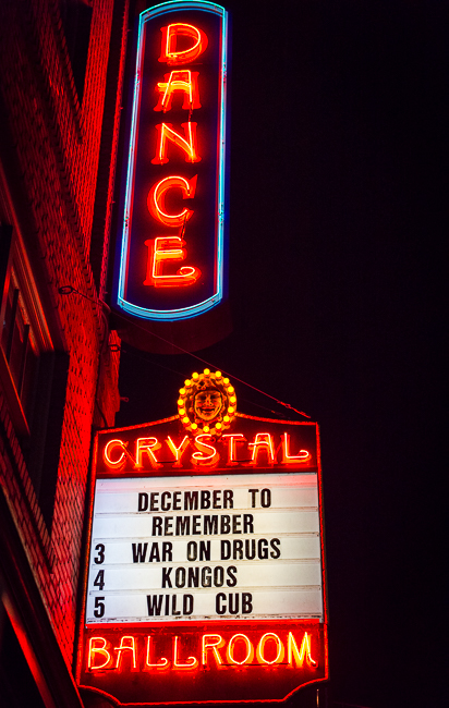 The War On Drugs, Crystal Ballroom, 94.7 FM, photo by Ronit Fahl