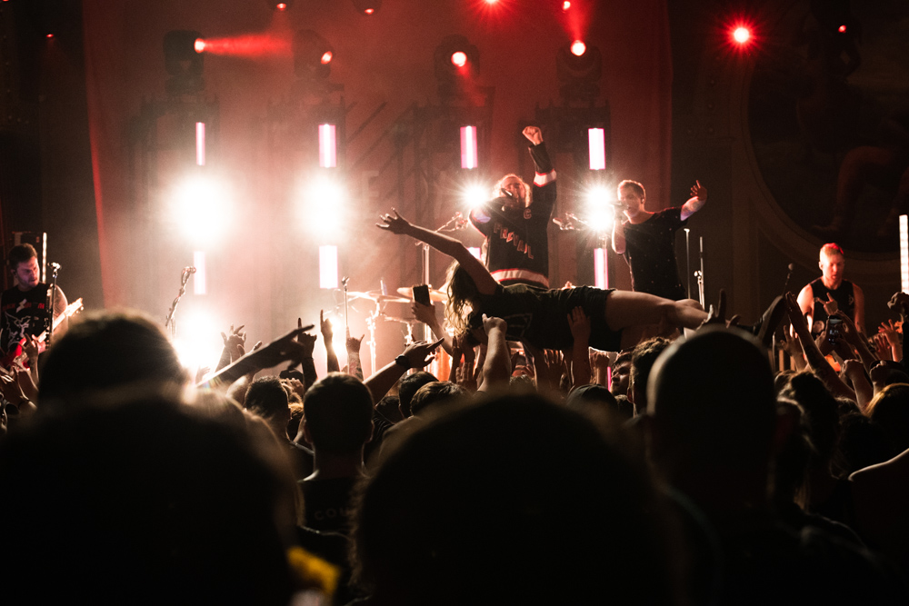 I Prevail, Crystal Ballroom, photo by Joe Bitters