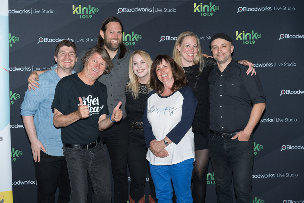 The Get Ahead, Bloodworks Live Studio, KINK, Vortex Music Magazine, photo by KINK