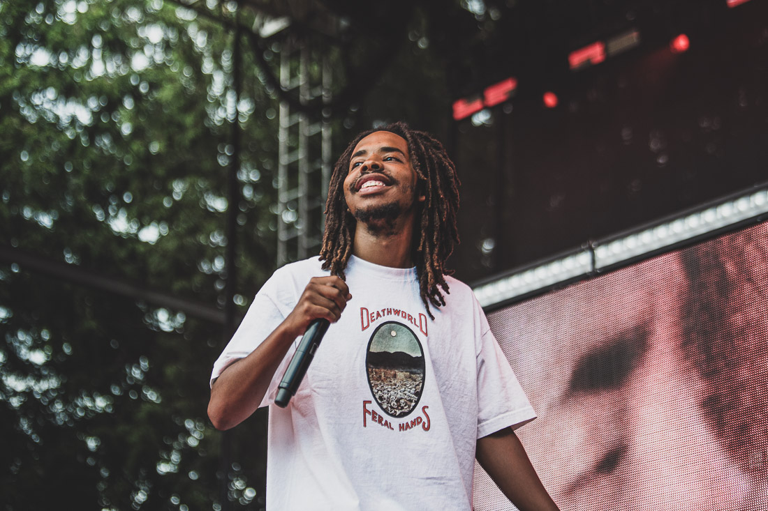 Earl Sweatshirt, Edgefield Amphitheater, photo by Henry Ward