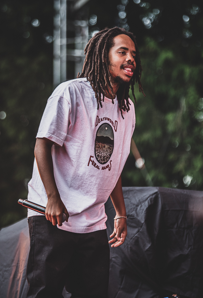 Earl Sweatshirt, Edgefield Amphitheater, photo by Henry Ward