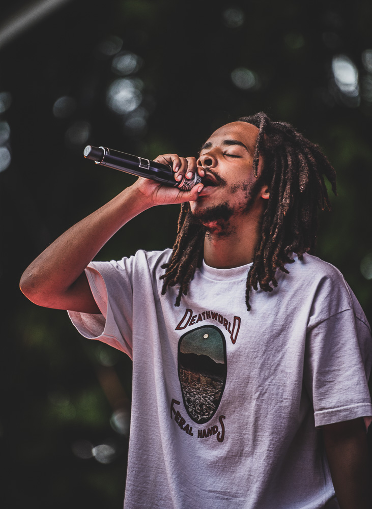 Earl Sweatshirt, Edgefield Amphitheater, photo by Henry Ward