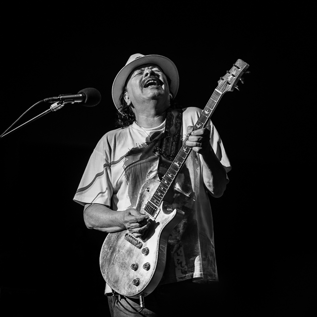 Santana, White River Amphitheatre, photo by Miguel Padilla