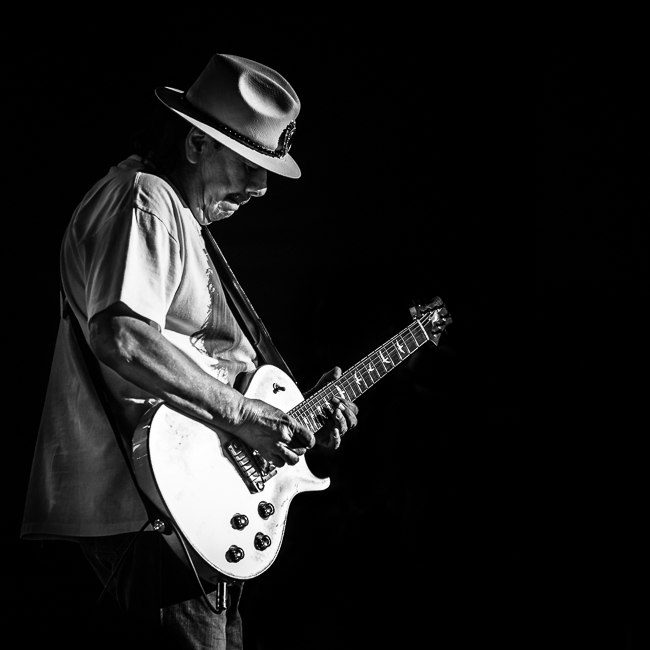 Santana, White River Amphitheatre, photo by Miguel Padilla