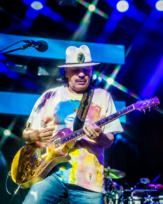Santana, White River Amphitheatre, photo by Miguel Padilla
