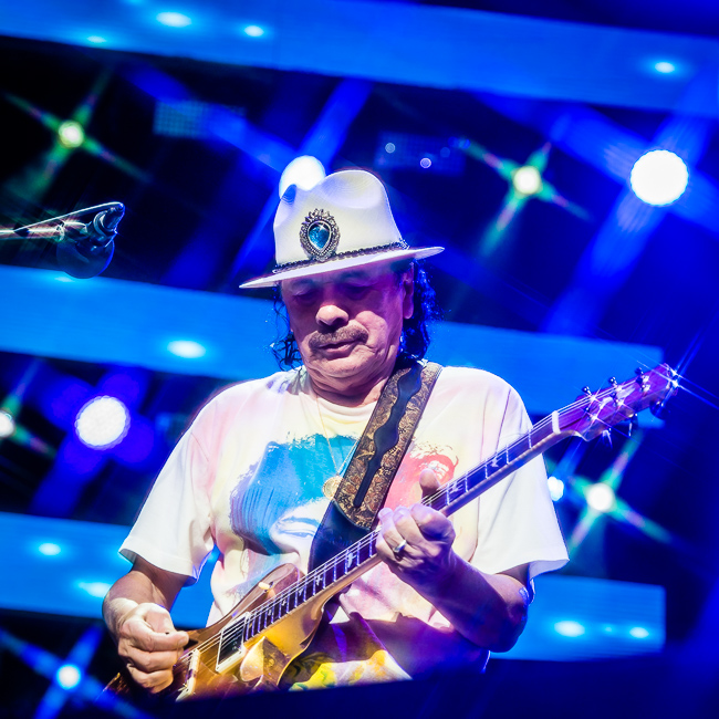 Santana, White River Amphitheatre, photo by Miguel Padilla