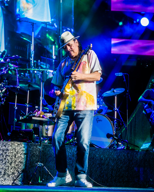 Santana, White River Amphitheatre, photo by Miguel Padilla
