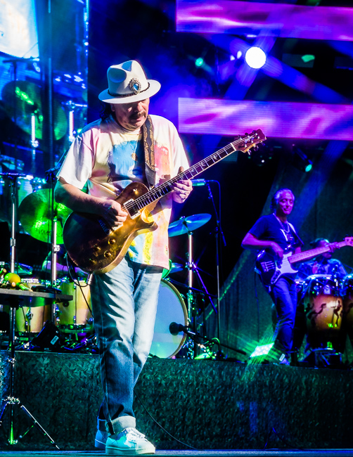 Santana, White River Amphitheatre, photo by Miguel Padilla