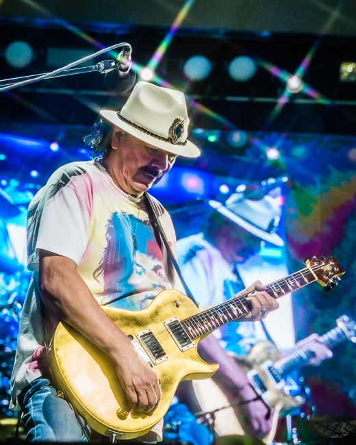Santana, White River Amphitheatre, photo by Miguel Padilla