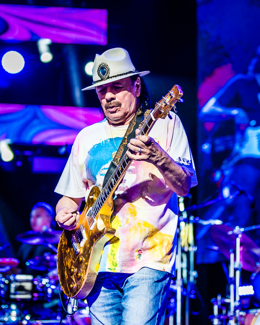 Santana, White River Amphitheatre, photo by Miguel Padilla