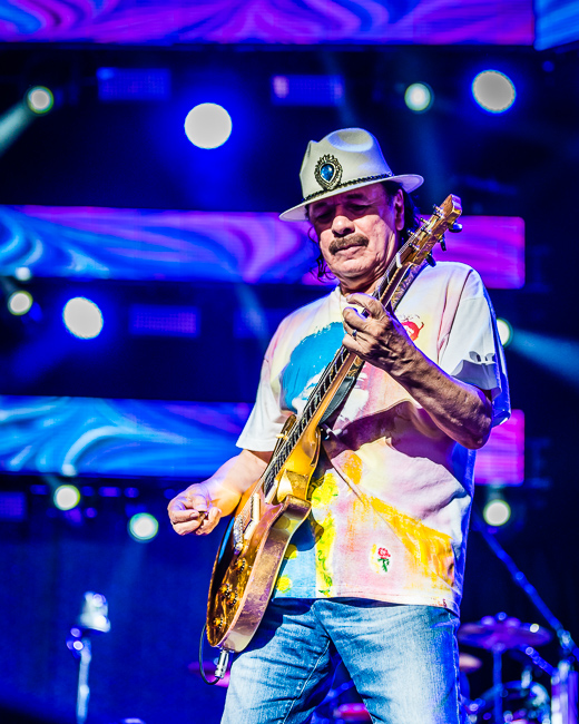 Santana, White River Amphitheatre, photo by Miguel Padilla