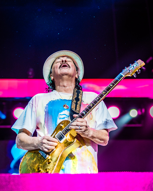 Santana, White River Amphitheatre, photo by Miguel Padilla