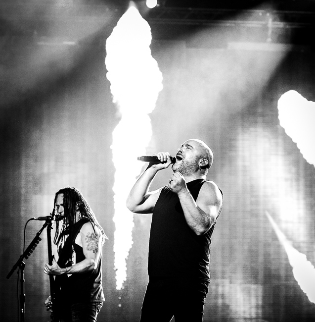 Disturbed, Moda Center, photo by Sal Barragan