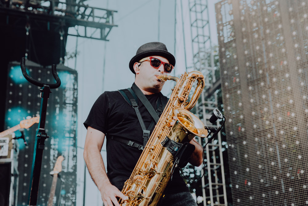 Fitz and the Tantrums, Edgefield Amphitheater, photo by Sydnie Kobza