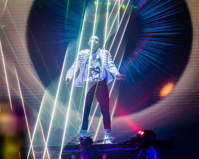 Chris Brown, Moda Center, photo by Miguel Padilla