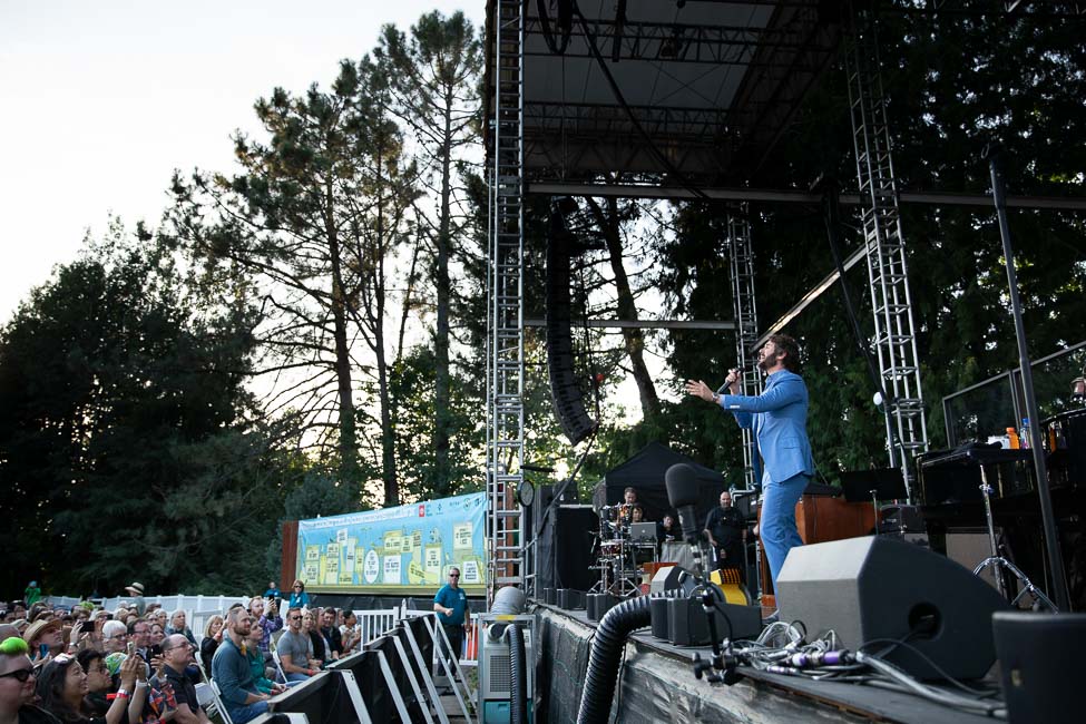 Josh Groban, Edgefield Amphitheater, photo by Sal Barragan