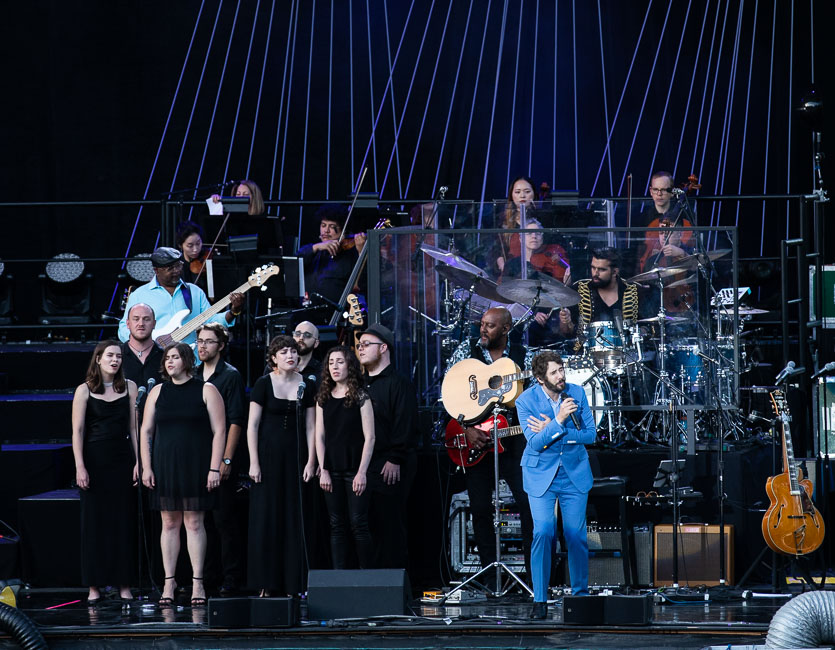 Josh Groban, Edgefield Amphitheater, photo by Sal Barragan