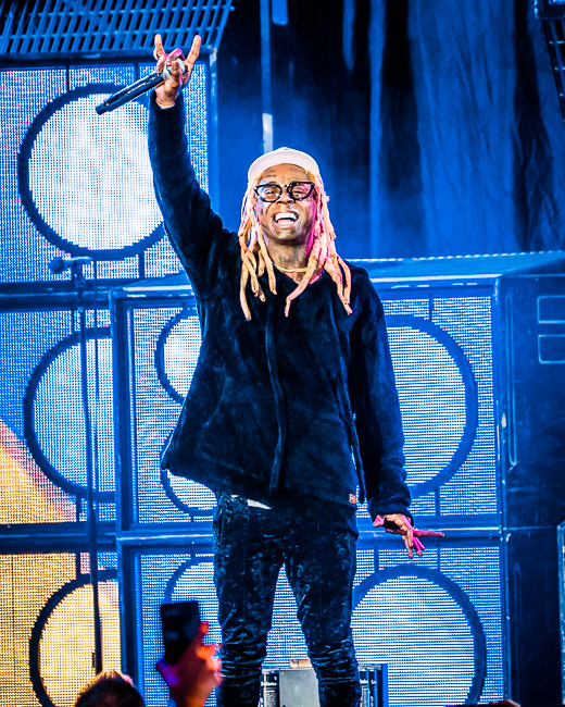 Lil Wayne, Sunlight Supply Amphitheater, photo by Miguel Padilla