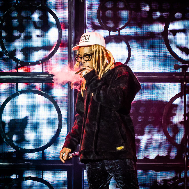 Lil Wayne, Sunlight Supply Amphitheater, photo by Miguel Padilla