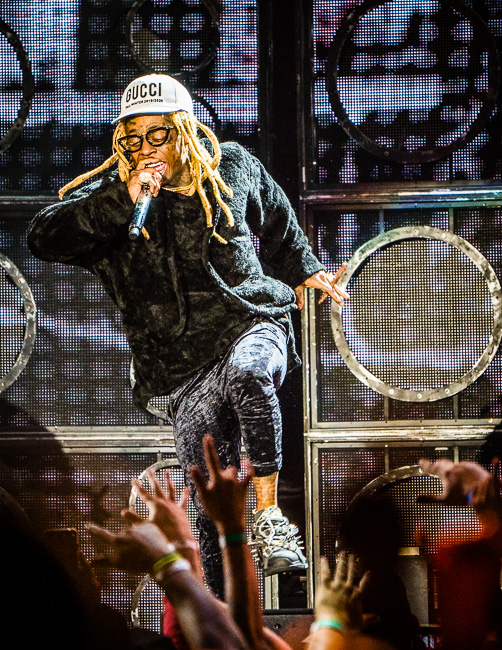 Lil Wayne, Sunlight Supply Amphitheater, photo by Miguel Padilla