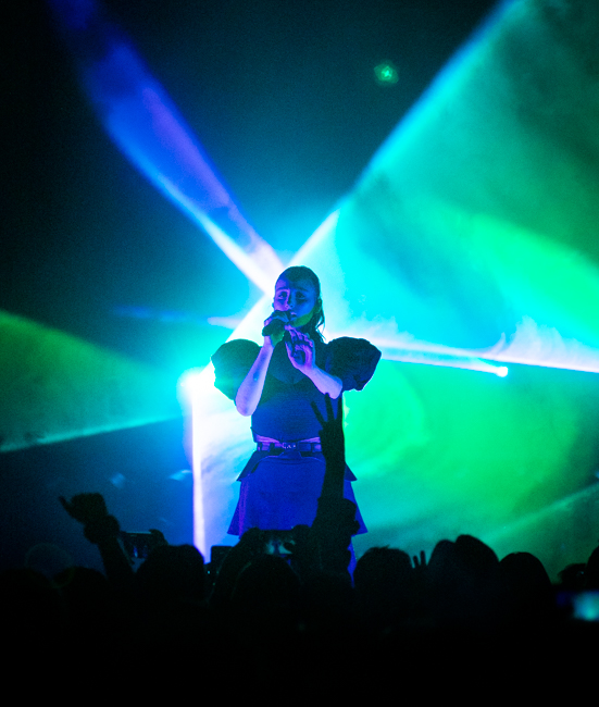 Banks, Crystal Ballroom, photo by Sal Barragan