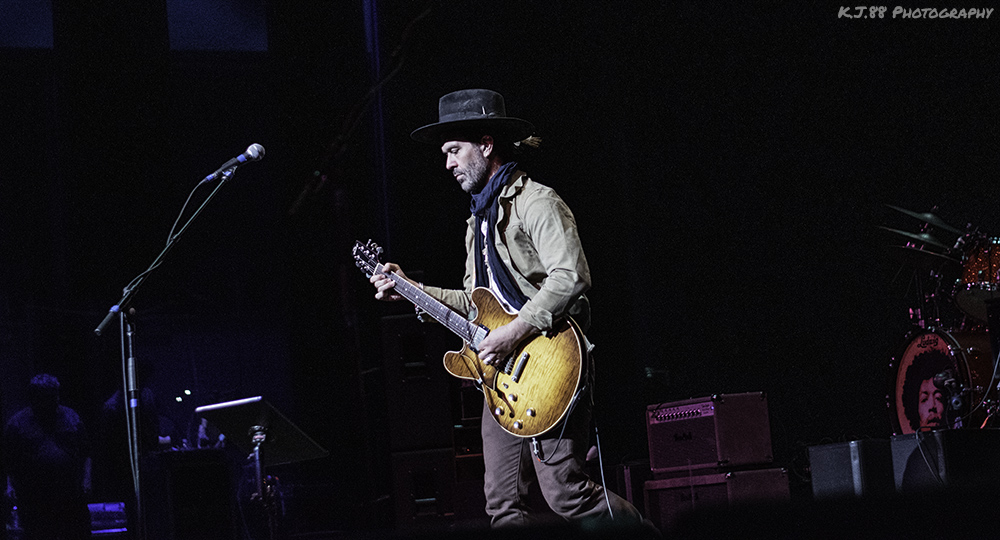 Jimi Hendrix, Buddy Guy, Billy Cox, Dweezil Zappa, Joe Satriani, Eric Johnson, Arlene Schnitzer Concert Hall, photo by Kevin Pettigrew