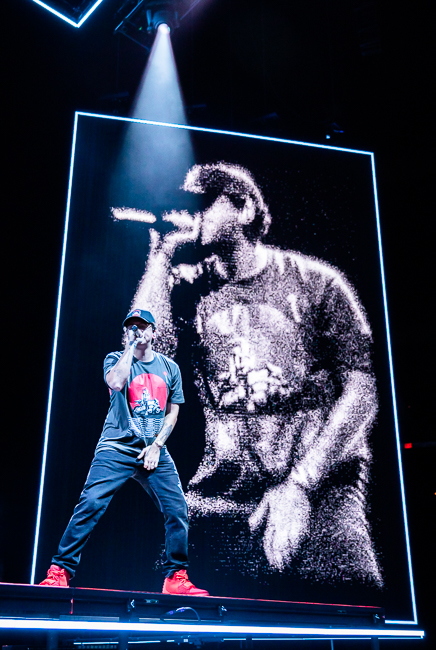 Logic, Moda Center, photo by Sal Barragan