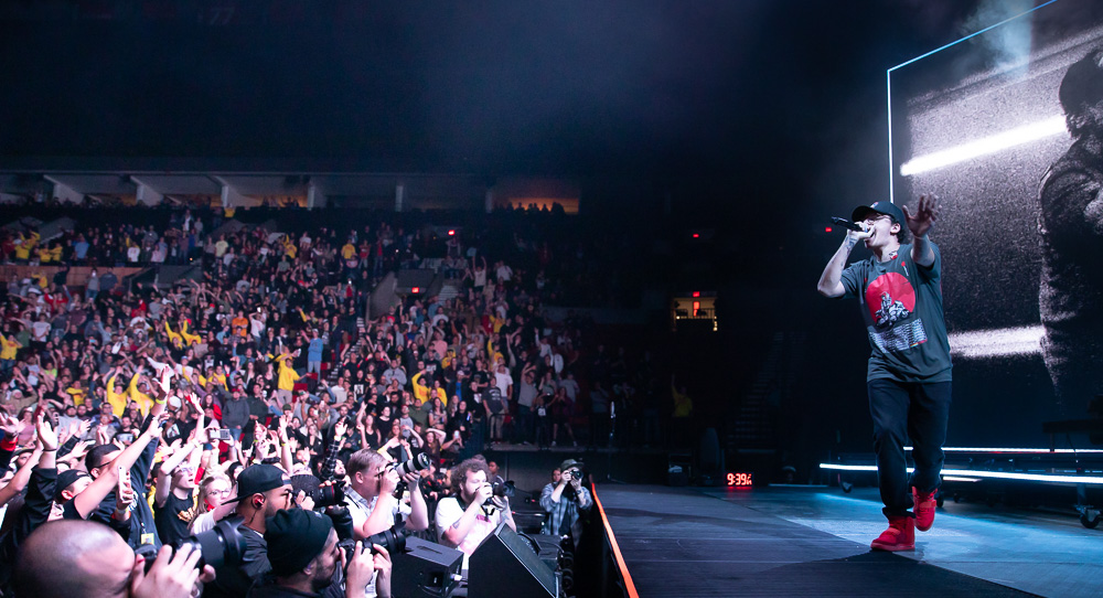 Logic, Moda Center, photo by Sal Barragan