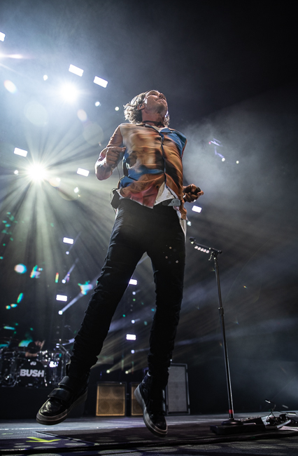 Bush, Veterans Memorial Coliseum, photo by Sal Barragan