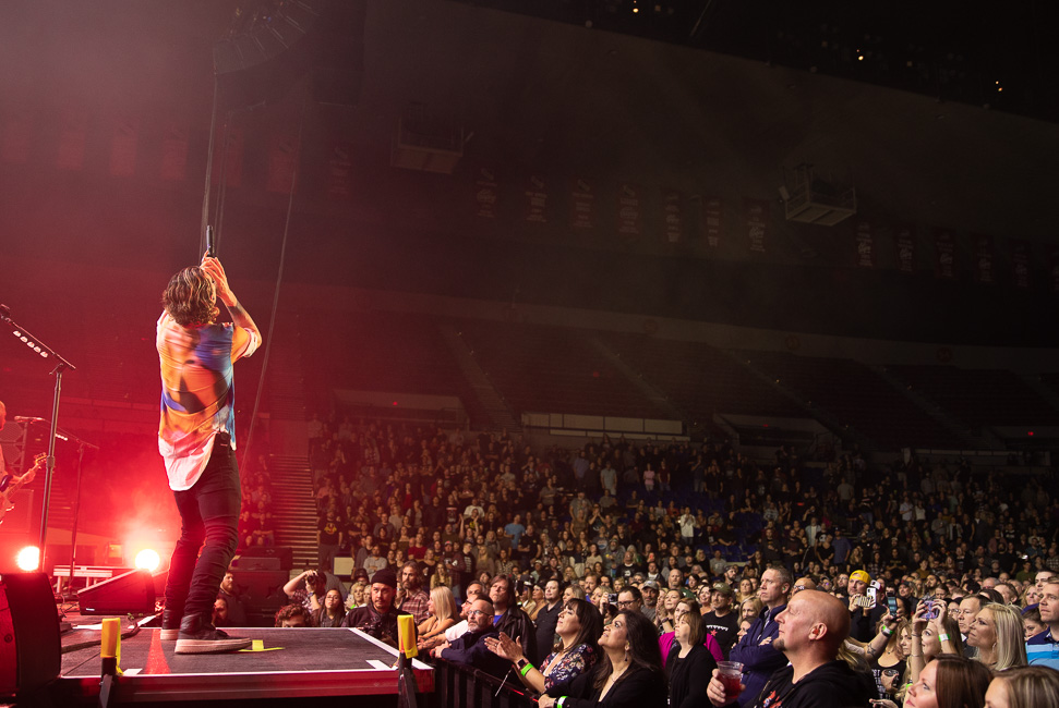 Bush, Veterans Memorial Coliseum, photo by Sal Barragan