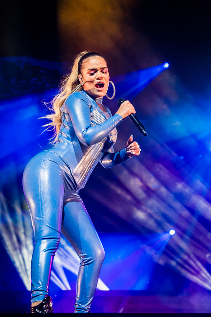Karol G, Moda Center, photo by Miguel Padilla