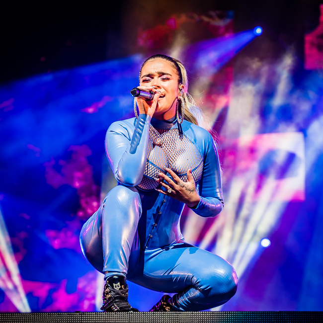 Karol G, Moda Center, photo by Miguel Padilla