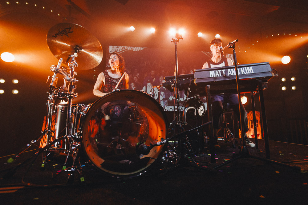 Matt and Kim, Crystal Ballroom, photo by Blake Sourisseau
