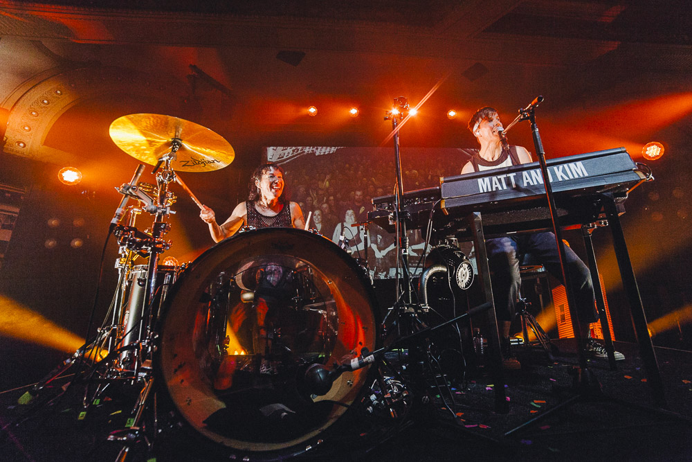 Matt and Kim, Crystal Ballroom, photo by Blake Sourisseau