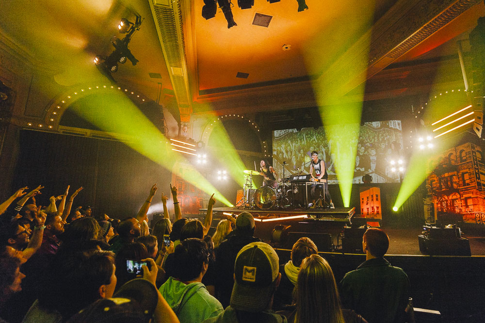 Matt and Kim, Crystal Ballroom, photo by Blake Sourisseau