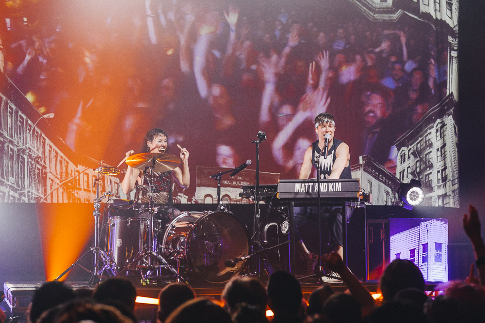 Matt and Kim, Crystal Ballroom, photo by Blake Sourisseau